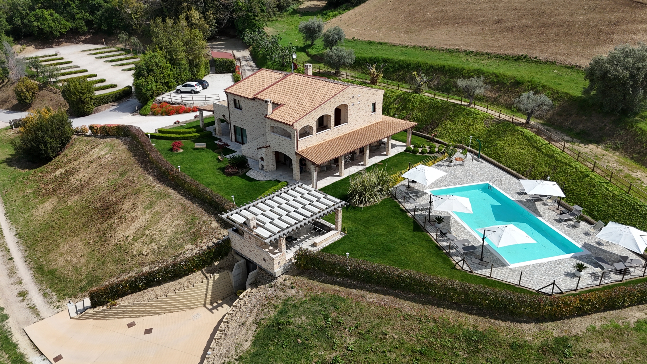 Agriturismo with sea view in Le Marche