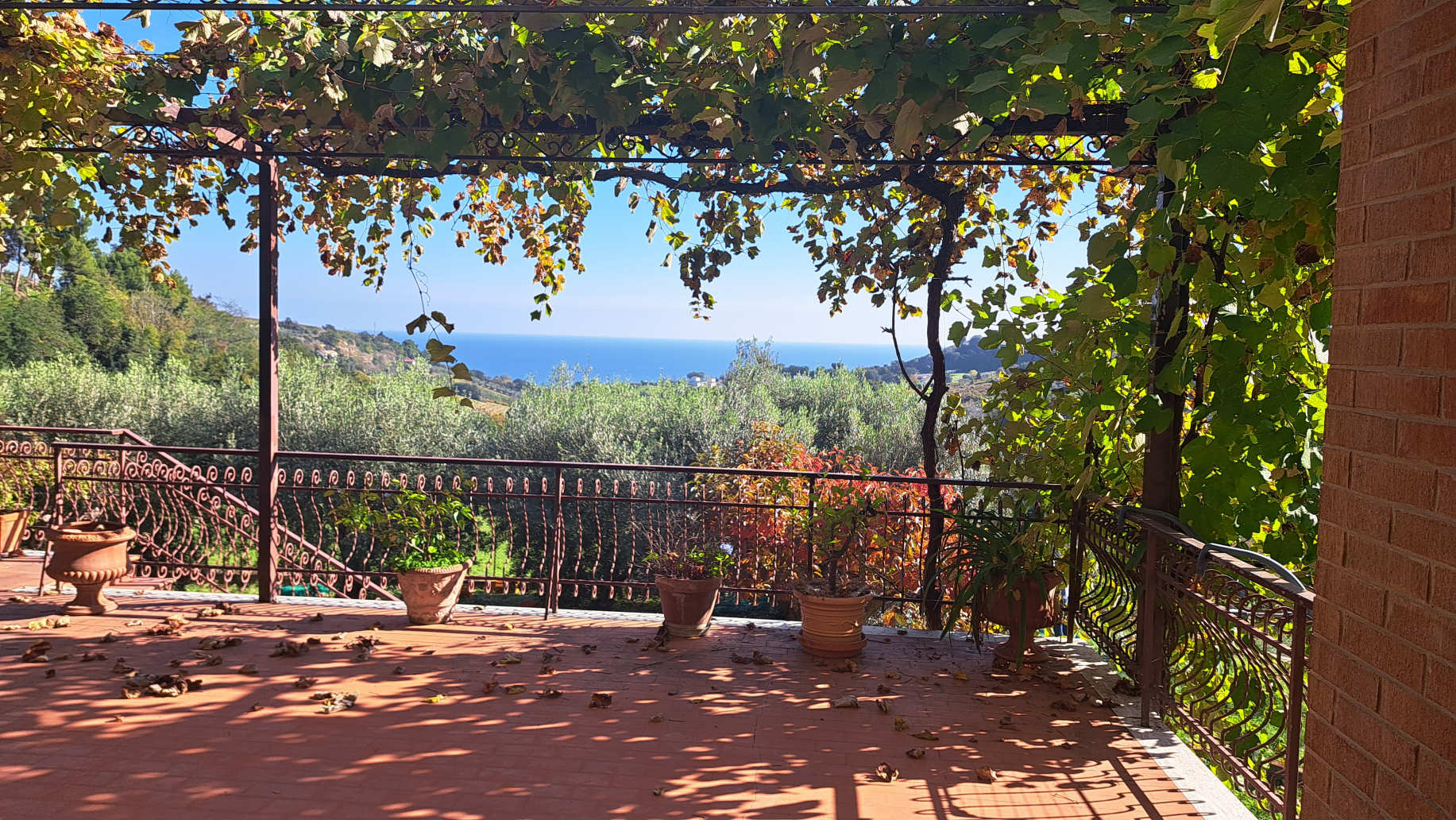 Villa with sea view in Le Marche