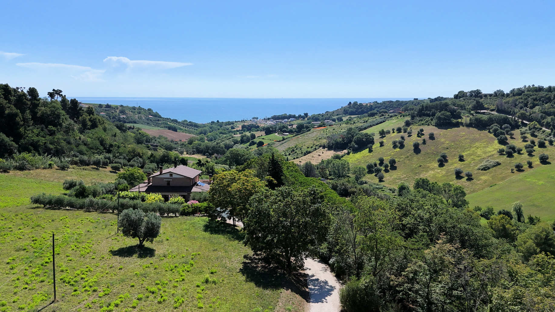 Villa with sea view in Le Marche