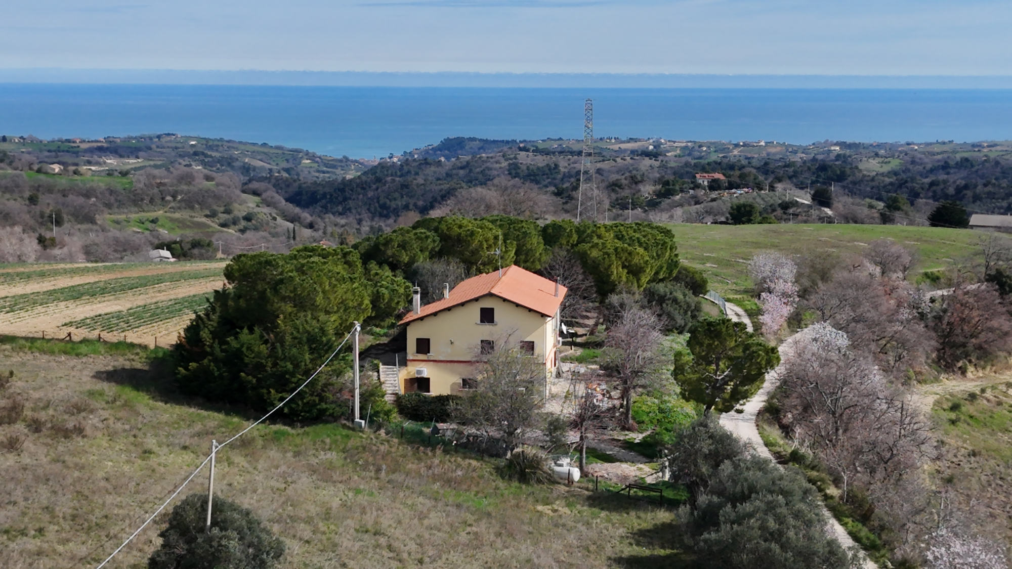 Country house with sea view in Ripatransone