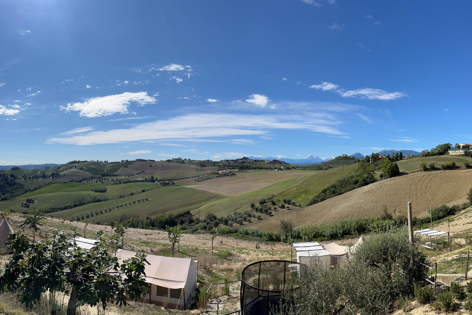 Camping in Le Marche. Offida